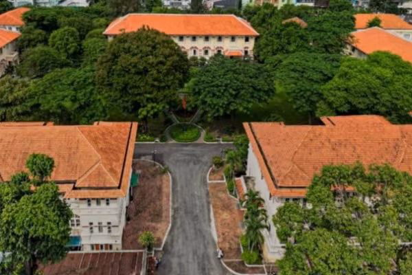 Viện Pasteur Thành phố Hồ Chí Minh nhìn từ trên cao. 