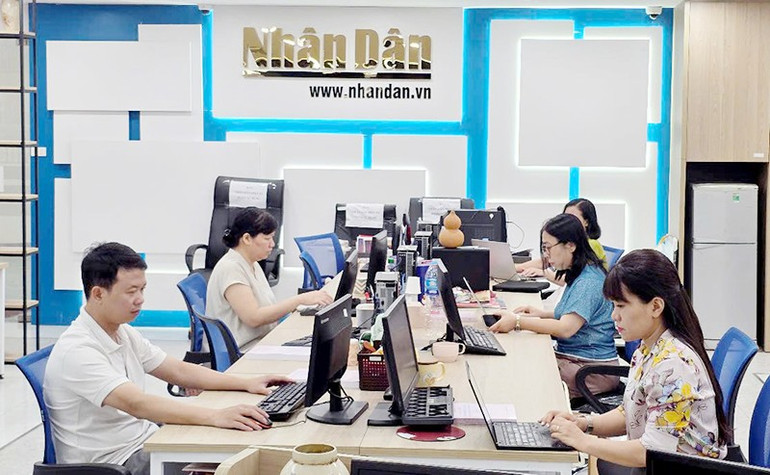 Tòa soạn báo Nhân Dân điện tử ngày nay. Ảnh | Song Anh 03.jpg