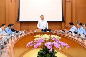 Tổng Bí thư Tô Lâm chủ trì phiên họp chuyên đề về công nghệ chiến lược. (Ảnh: ĐĂNG KHOA)