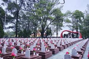 Khu mộ và nhà tưởng niệm liệt sĩ Hà Nội sau nâng cấp là một quần thể hài hòa, tĩnh lặng.