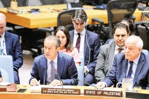 Phiên họp của Hội đồng Bảo an về tình hình Trung Đông, bao gồm vấn đề Palestine.