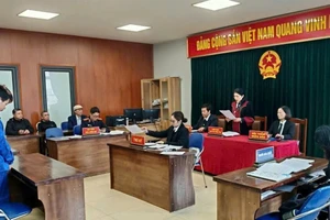 Người chưa thành niên bị xét xử tại Tòa án nhân dân Khu vực 3, thành phố Hà Nội.