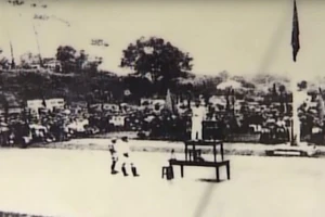 Chiều 20/8/1945, đông đảo quần chúng nhân dân trong tỉnh đã tham gia cuộc mít-tinh lớn tại Sân vận động thị xã Thái Nguyên. (Ảnh tư liệu/baothainguyen.vn)