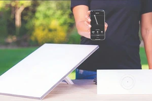 Bộ thiết bị phần cứng thu phát internet vệ tinh.