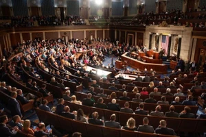 Toàn cảnh một phiên họp của Hạ viện Mỹ ở Washington DC. (Ảnh: THX/TTXVN)
