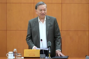 Tổng Bí thư Tô Lâm phát biểu tại buổi làm việc. (Ảnh: ĐĂNG KHOA)