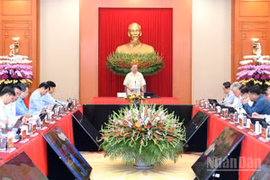 Tổng Bí thư Tô Lâm phát biểu tại phiên họp Thường trực Ban Chỉ đạo Trung ương về phát triển khoa học, công nghệ, đổi mới sáng tạo và chuyển đổi số. (Ảnh ĐĂNG KHOA)