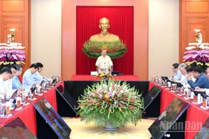 Tổng Bí thư Tô Lâm phát biểu tại phiên họp Thường trực Ban Chỉ đạo Trung ương về phát triển khoa học, công nghệ, đổi mới sáng tạo và chuyển đổi số. (Ảnh ĐĂNG KHOA)