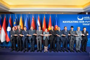 Các quan chức ASEAN tham dự loạt Hội nghị cấp Bộ trưởng Ngoại giao ASEAN trù bị cho Hội nghị Cấp cao ASEAN lần thứ 48. (Ảnh: Ban Tổ chức ASEAN)