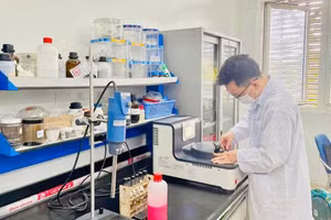 Nghiên cứu khoa học tại phòng thí nghiệm của Viện Hàn lâm Khoa học và Công nghệ Việt Nam.