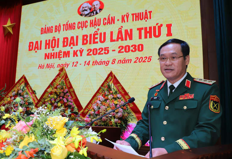 Thượng tướng Vũ Hải Sản phát biểu chỉ đạo đại hội. (Ảnh: THANH TÚ) 4.jpg