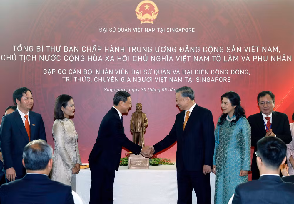 vna-potal-tong-bi-thu-chu-tich-nuoc-to-lam-va-phu-nhan-gap-go-can-bo-nhan-vien-dai-su-quan-va-cong-dong-tri-thuc-chuyen-gia-nguoi-viet-nam-tai-singapo-8795317.jpg