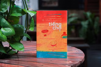 Bìa cuốn tản văn Tiếng chợ của họa sĩ Lê Thiết Cương. (Ảnh: Nhà xuất bản Trẻ)