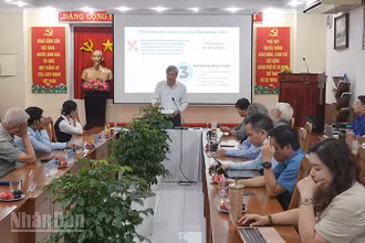 Quang cảnh buổi tọa đàm. (Ảnh: LINH BẢO)