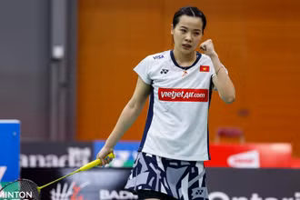 Nguyễn Thùy Linh chưa thể bứt phá thành tích tại một giải đấu cấp Super 300. (Ảnh: Badminton Photo)