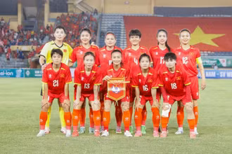 Đội tuyển nữ Việt Nam duy trì thứ hạng trên bảng xếp hạng FIFA. (Ảnh: VFF)
