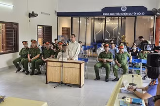 Quang cảnh phiên toà xét xử lưu động ngày 1/8. (Ảnh: AD)