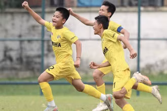 U13 Sông Lam Nghệ An giành vé vào chung kết. (Ảnh: VFF)