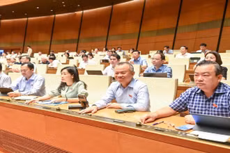 Các đại biểu Quốc hội bấm nút biểu quyết Quốc hội đã biểu quyết thông qua Luật sửa đổi, bổ sung một số điều của Luật Tiêu chuẩn và Quy chuẩn kỹ thuật năm 2025.