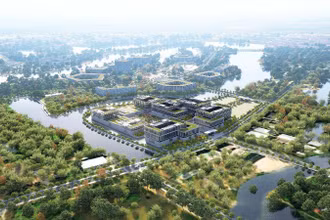 Phối cảnh 3D Trung tâm Nghiên cứu và Phát triển Viettel.