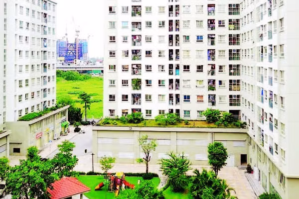 Khu nhà ở xã hội Ecohome 1, phường Đông Ngạc, Hà Nội (Ảnh ĐỖ TÂM)