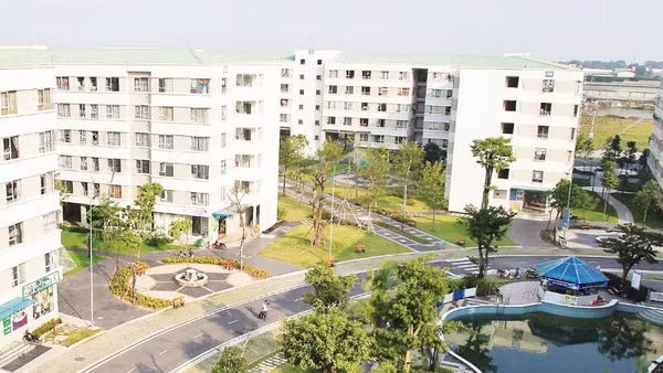 Khu nhà ở xã hội Đặng Xá, xã Thuận An, Hà Nội.