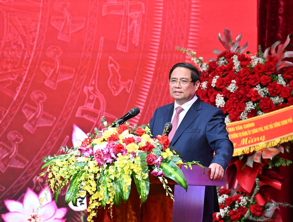 Thủ tướng Phạm Minh Chính, Bí thư Đảng ủy Chính phủ phát biểu tại Đại hội đại biểu Đảng bộ Đài Truyền hình Việt Nam lần thứ XII, nhiệm kỳ 2025-2030. dsc-9886.jpg