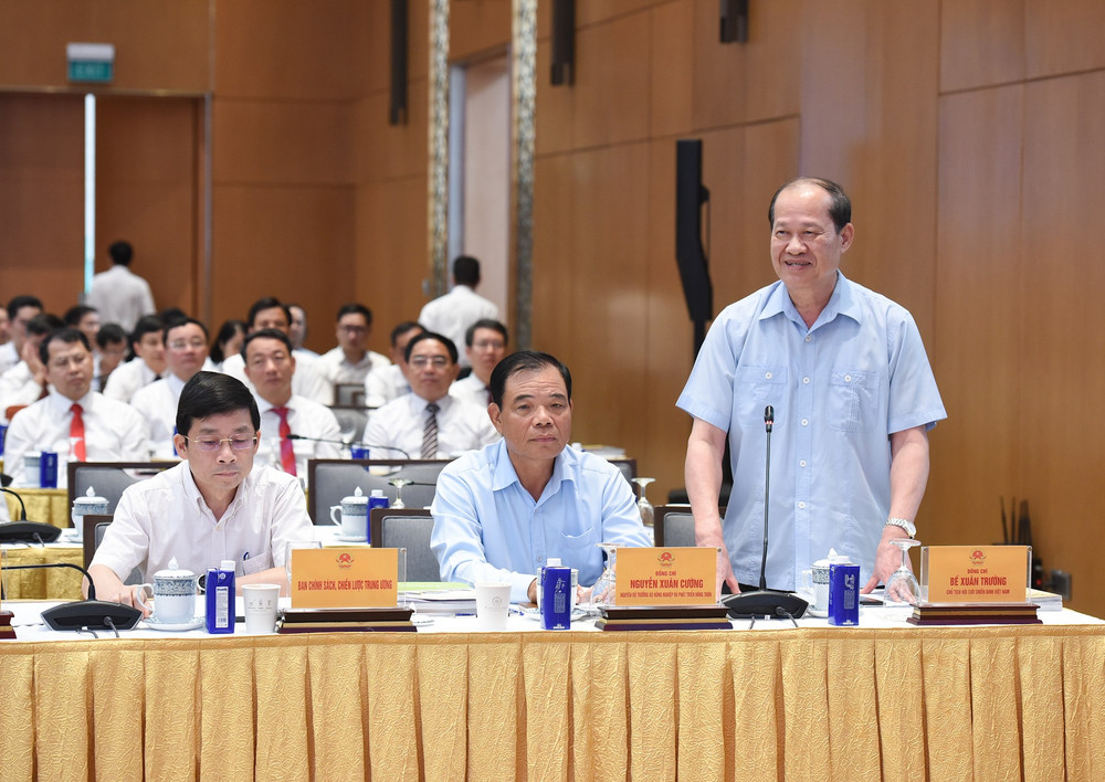 Chủ tịch Hội Cựu chiến binh Việt Nam Bế Xuân Trường phát biểu. dsc-4444.jpg