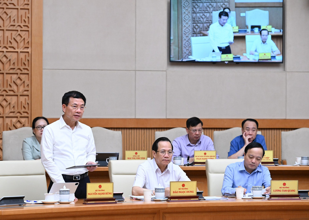 Bộ trưởng Khoa học và Công nghệ Nguyễn Mạnh Hùng phát biểu. dsc-3881.jpg