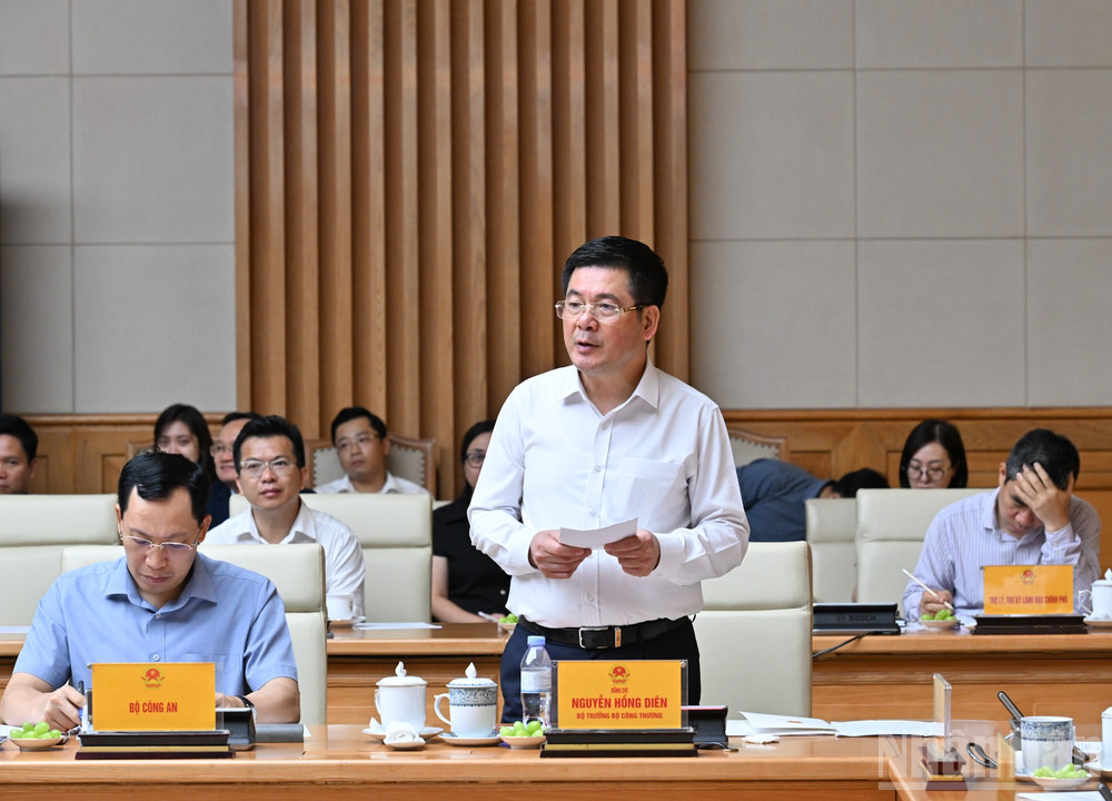 Bộ trưởng Công thương Nguyễn Hồng Diên phát biểu. ndo_br_dsc-7093.jpg