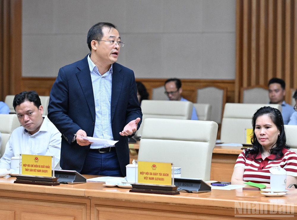 Tổng Thư ký Hiệp hội Chế biến và Xuất khẩu thủy sản Việt Nam (VASEP) Nguyễn Hoài Nam phát biểu. ndo_br_dsc-7165.jpg