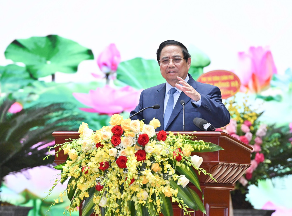 Thủ tướng Phạm Minh Chính phát biểu chỉ đạo tại đại hội. dsc-3126.jpg