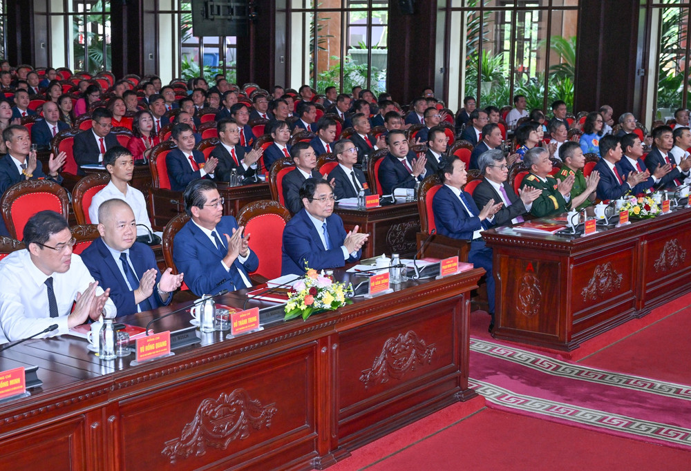 Thủ tướng Phạm Minh Chính và các đại biểu tham dự Đại hội đại biểu Đảng bộ Bộ Xây dựng lần thứ I, nhiệm kỳ 2025-2030. dsc-2834.jpg