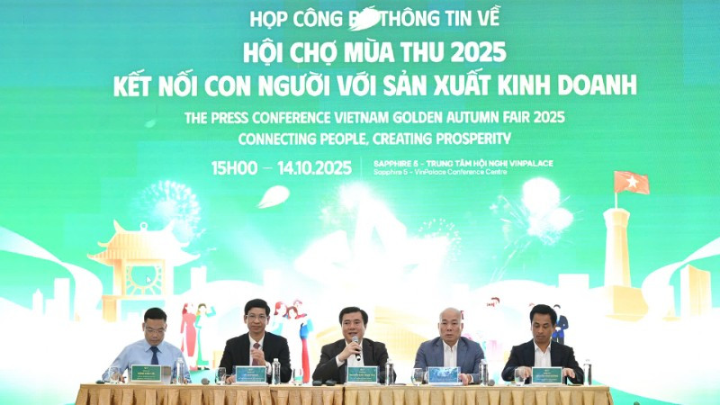 Họp báo Hội chợ mùa thu 2025. 