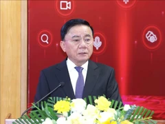 Thường trực Ban Bí thư Trần Cẩm Tú phát biểu chỉ đạo. (Ảnh: Phương Hoa/TTXVN)