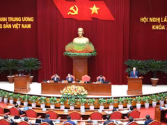 Hội nghị lần thứ hai Ban Chấp hành Trung ương Đảng khóa XIV. (Ảnh: ĐĂNG KHOA) 