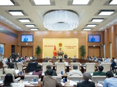 Quang cảnh Phiên họp thứ 55 của Ủy ban Thường vụ Quốc hội 