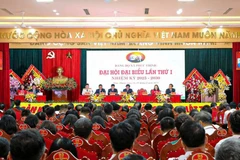 Đại hội đại biểu xã Phúc Thịnh (Hà Nội) lần thứ I, nhiệm kỳ 2025-2030. (Ảnh: ĐĂNG CHUNG)