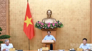 Thủ tướng Chính phủ Phạm Minh Chính chủ trì phiên họp Chính phủ thường kỳ tháng 7 trực tuyến với các tỉnh, thành phố trực thuộc Trung ương. (Ảnh: TRẦN HẢI)