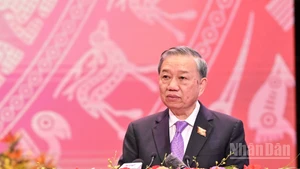 Tổng Bí thư Tô Lâm phát biểu ý kiến chỉ đạo tại Lễ kỷ niệm 80 năm Thành lập Chính phủ nước Cộng hòa xã hội chủ nghĩa Việt Nam. (Ảnh: Trần Hải)