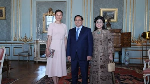 Thủ tướng Chính phủ Phạm Minh Chính hội kiến Công chúa kế vị Thụy Điển Victoria. (Ảnh: VGP/NHẬT BẮC)