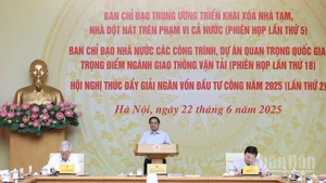 Thủ tướng Chính phủ Phạm Minh Chính phát biểu ý kiến tại phiên họp. (Ảnh: TRẦN HẢI)