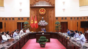 Thủ tướng Phạm Minh Chính chủ trì cuộc họp của Thường trực Chính phủ. (Ảnh: Trần Hải)