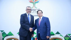 Thủ tướng Phạm Minh Chính tiếp Tổng Giám đốc Tổ chức Y tế Thế giới (WHO) Tedros Adhanom Ghebreyesus. (Ảnh: VGP/Nhật Bắc)