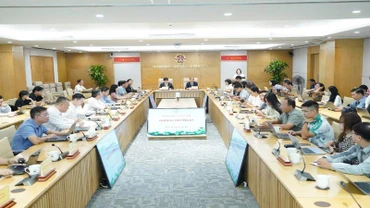 Toàn cảnh buổi họp báo của Bộ Khoa học và Công nghệ.