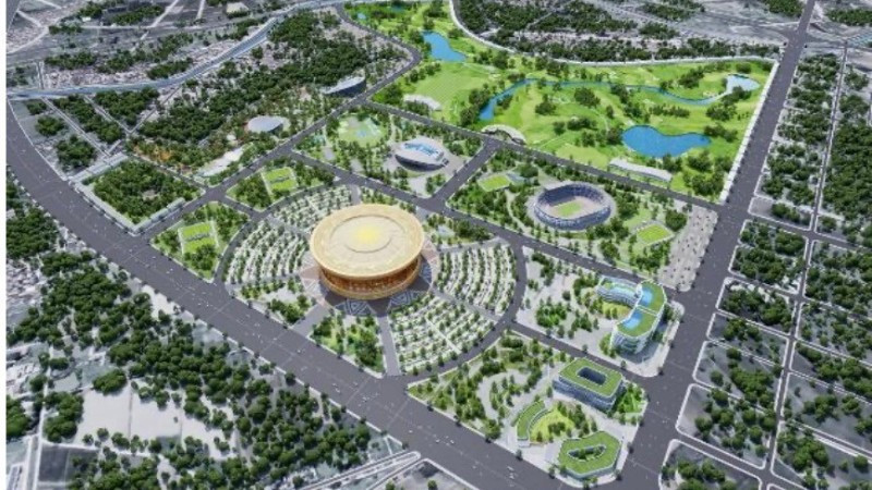 Phối cảnh Khu đô thị thể thao Olympic 9.171 ha tại thủ đô Hà Nội.