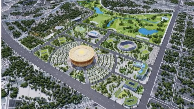 Phối cảnh Khu đô thị thể thao Olympic 9.171 ha tại thủ đô Hà Nội.