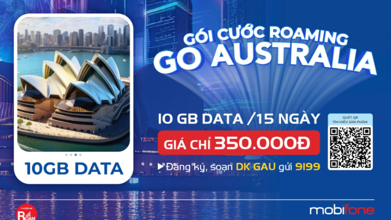 Gói cước roaming Australia của MobiFone