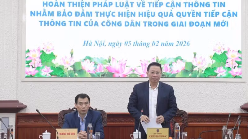 Thứ trưởng Tư pháp Nguyễn Thanh Ngọc chủ trì Hội thảo.