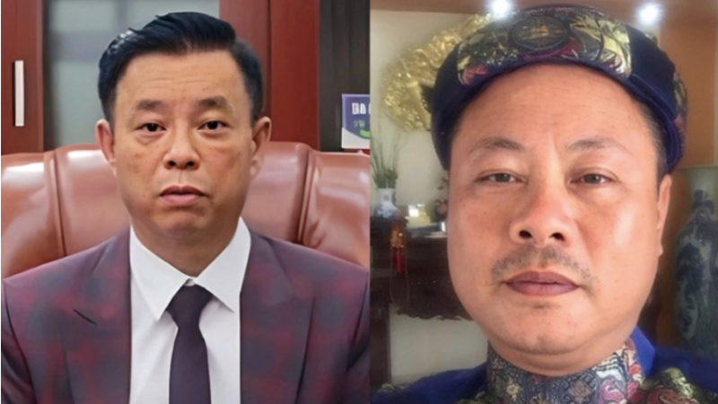 Bị cáo Phạm Văn Cách và bị cáo Nguyễn Mạnh Quyền. (Ảnh: Bộ Công an)